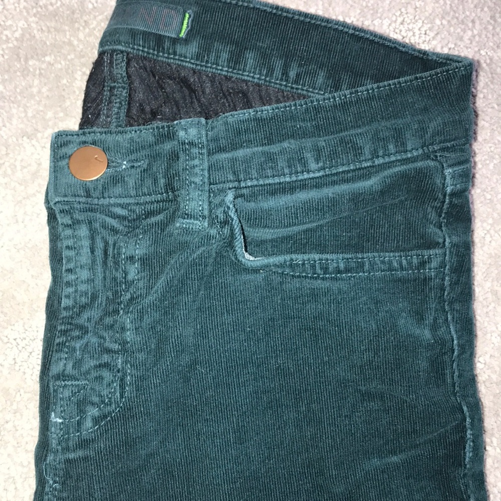 J brand green corduroy